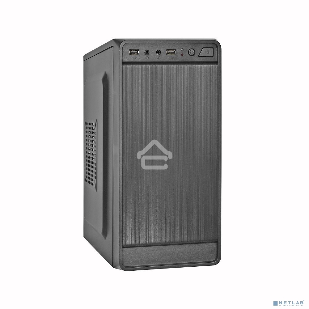 Компьютерный корпус Exegate BAA-108, черный, EX283122RUS Minitower, mATX, <без БП>, 2*USB, Audio