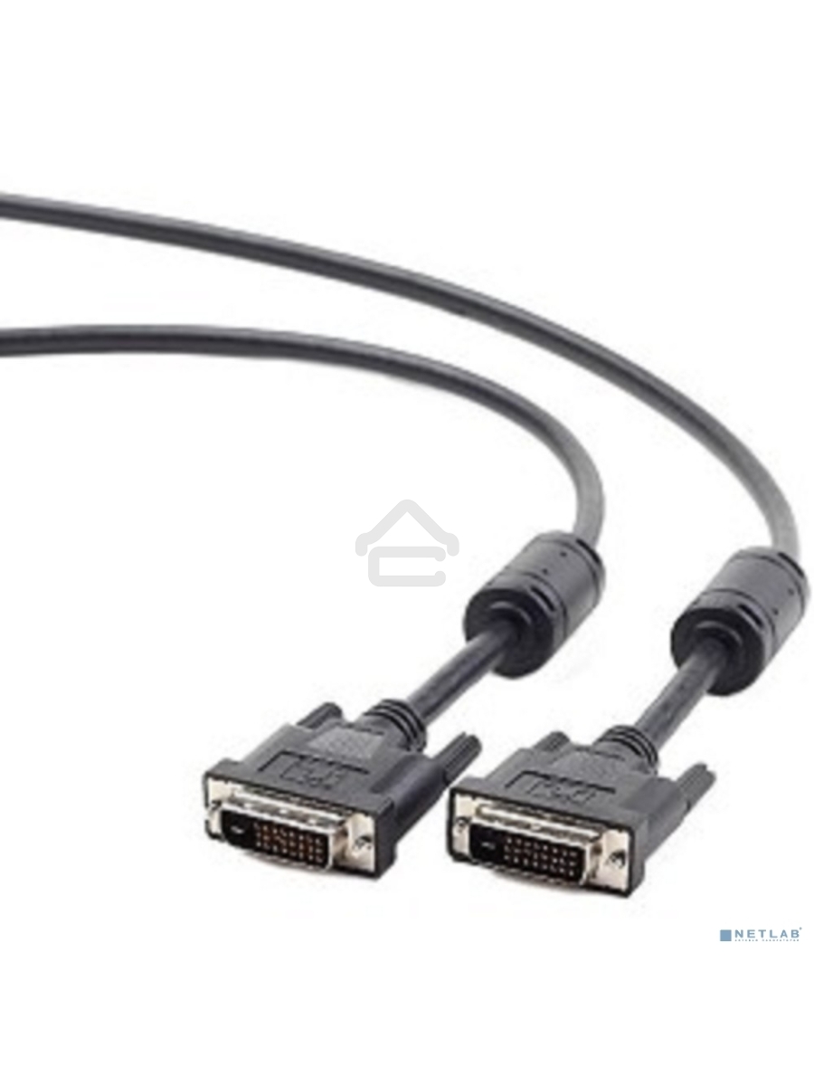 Кабель DVI-D single link Gembird/Cablexpert , 19M/19M, 1.8м, черный, экран, феррит.кольца, пакет (CC-DVI-BK-6)