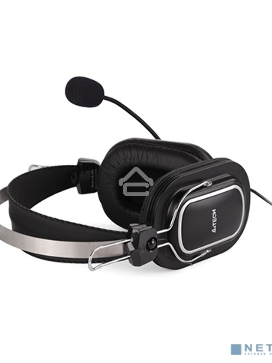 Наушники с микрофоном A4Tech HU-50 черный 2м накладные USB оголовье