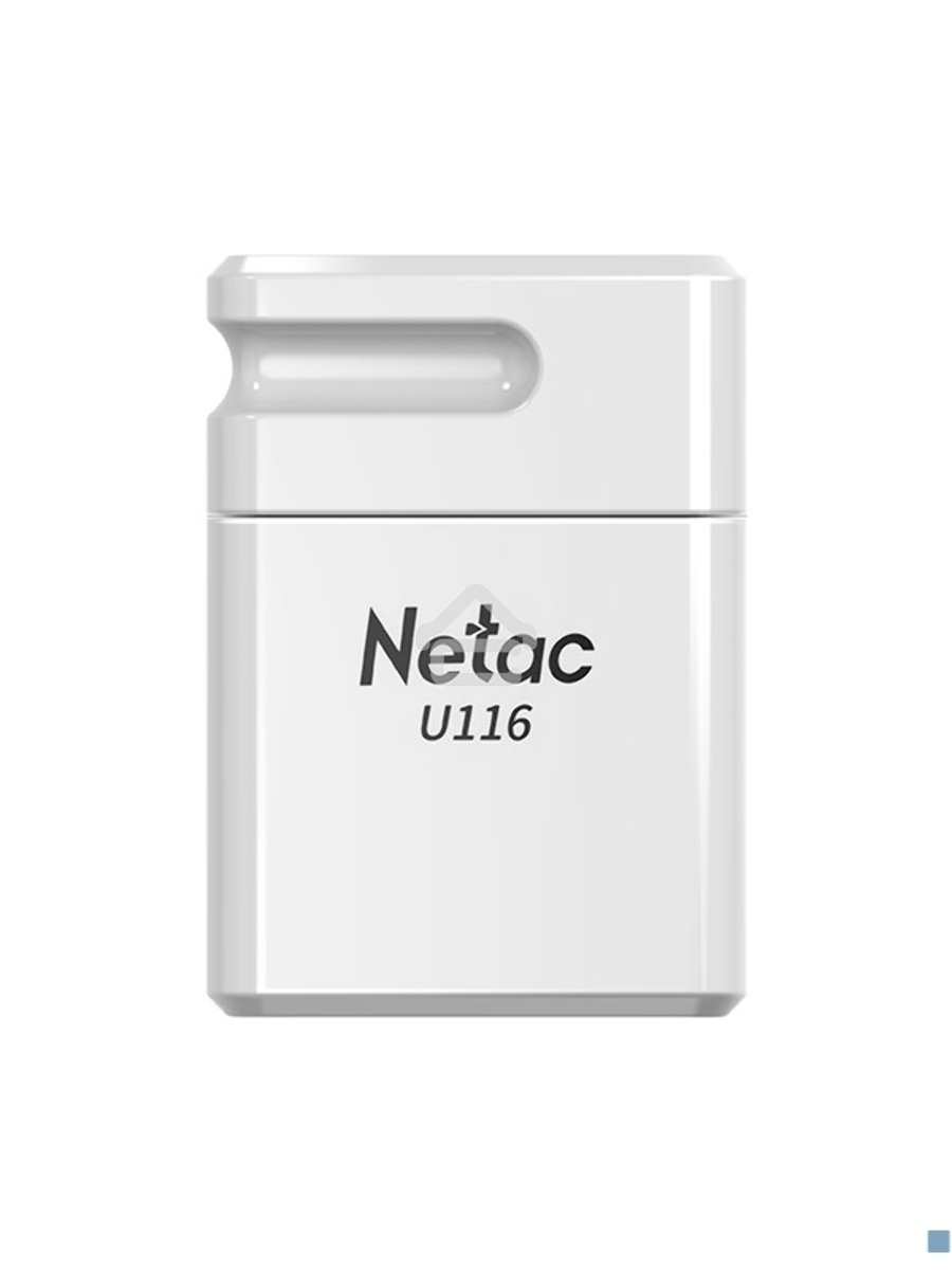 Флеш диск Netac U116 32Gb <NT03U116N-032G-30WH>, USB3.0, миниатюрная пластиковая белая