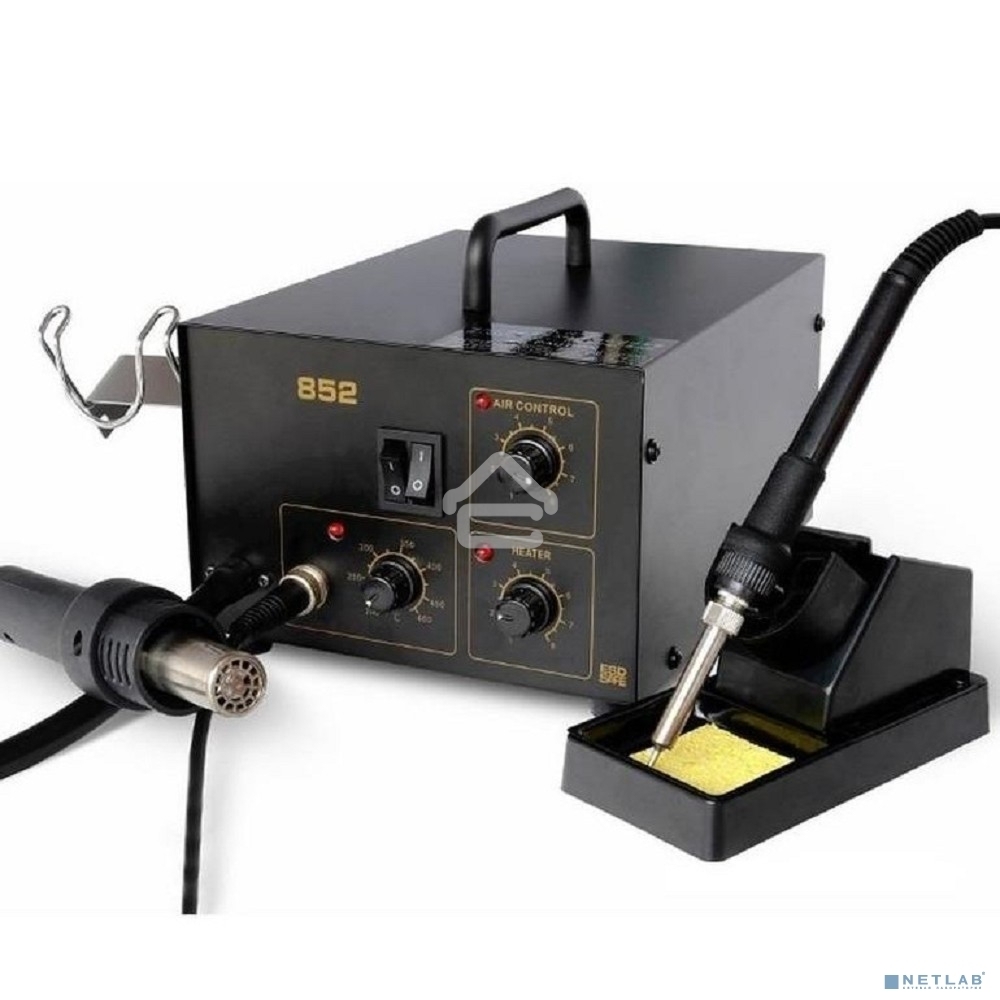 Паяльная станция Rexant, 2 в 1: паяльник+термофен, 150-480 °С