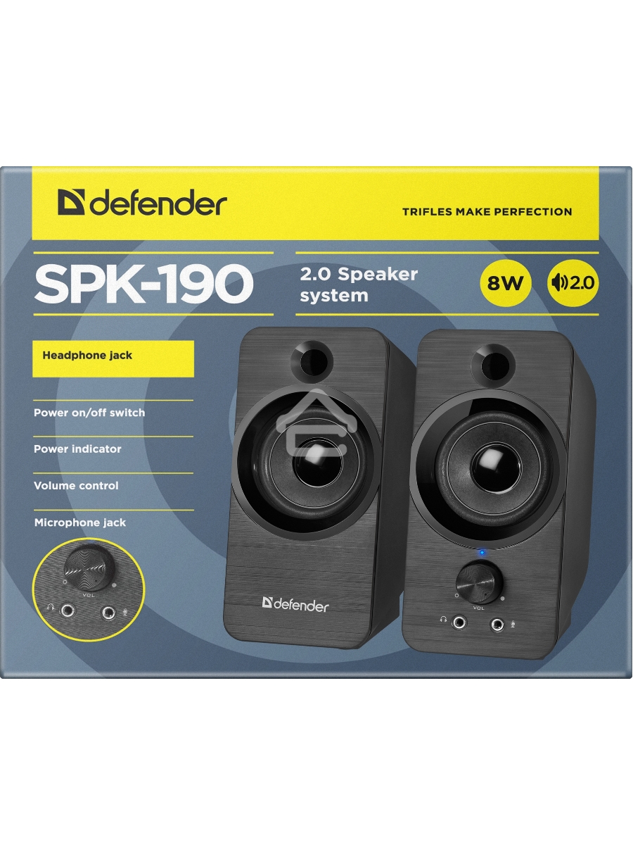 Акустическая система Defender 2.0 SPK-190 BLACK