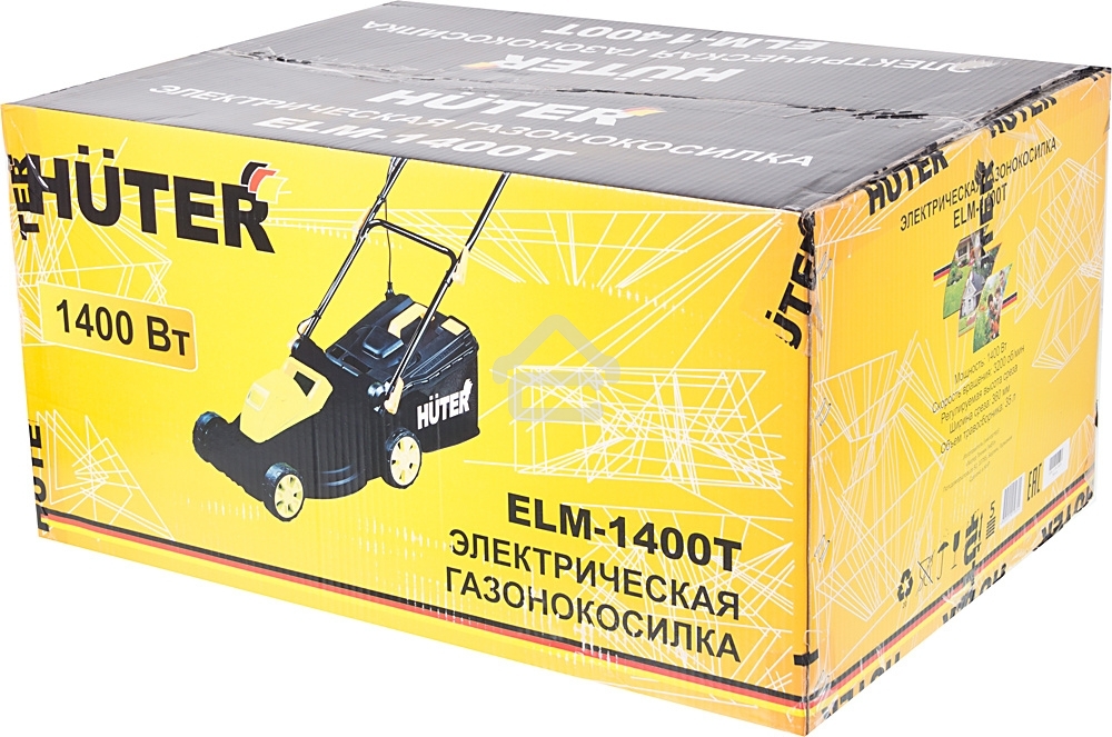 Газонокосилка электрическая Huter ELM-1400Т