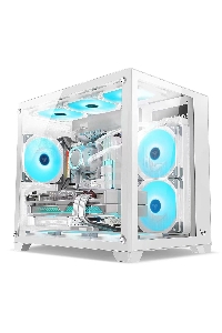 Компьютерный корпус AeroCool / Formula Crystal Z5 белый без БП mATX 11x120mm 2xUSB2.0 1xUSB3.0 audio bott PSU