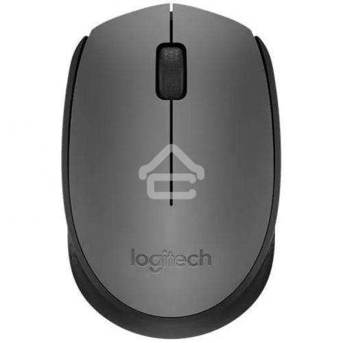 Мышь беспроводная Logitech M170 черный/темно-серый, 1000 dpi, радиоканал, USB, кнопки - 3