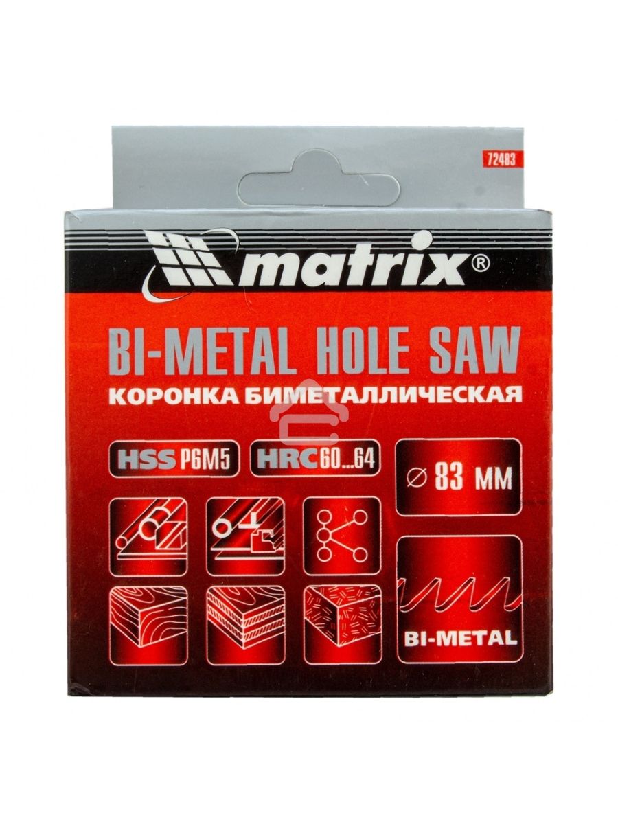 Коронка MATRIX BIMETAL, 83 мм 72483
