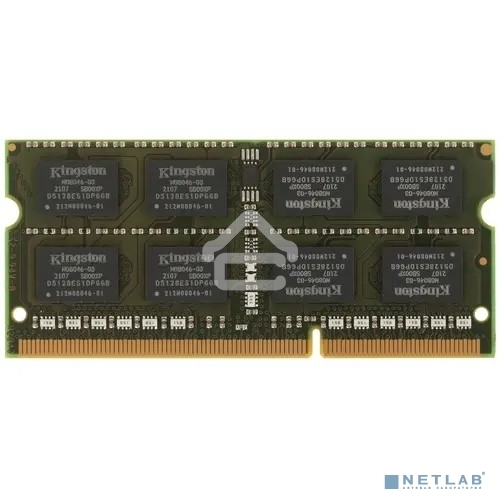 Оперативная память Kingston ValueRAM, DDR3, 8GB (1x8GB), 1600MHz, CL11, SO-DIMM