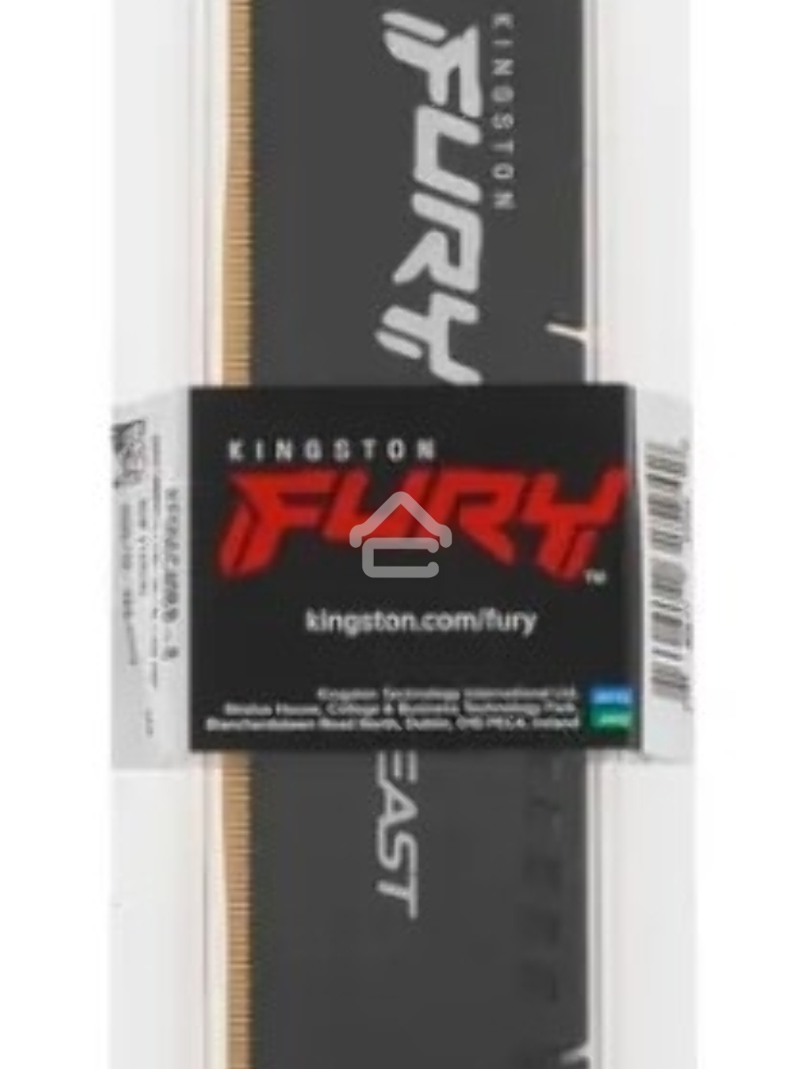 Оперативная память Kingston Fury Beast, DDR5, 8GB (1x8GB), 5600MHz, CL40, DIMM, с радиаторами, черный