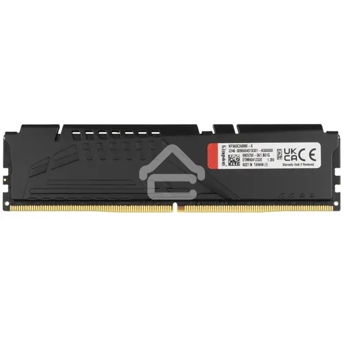 Оперативная память Kingston Fury Beast Black, DDR5, 32GB (1x32 GB), 6000 MHz, CL36, DIMM, радиатор, черный