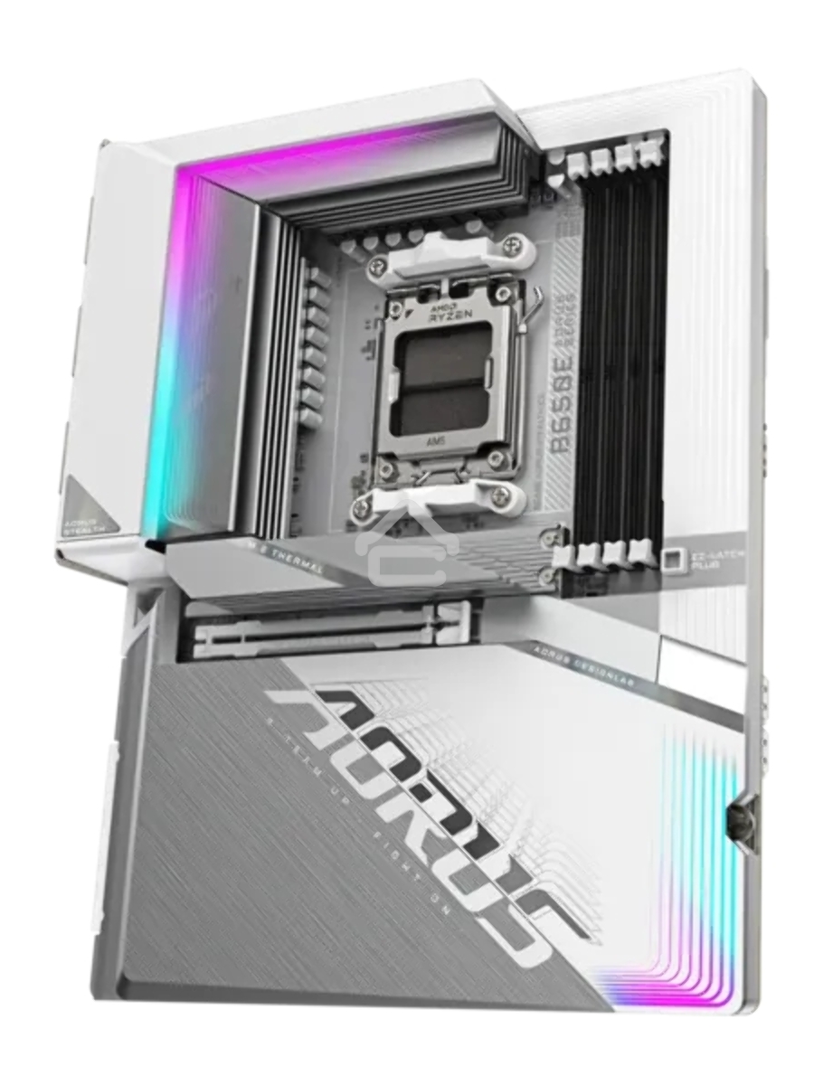 Материнская плата Gigabyte B650E AORUS STEALTH ICE, AM5, AMD B650E, 4xDDR5, 4xSATA, 3xM.2, 1xPCI-E 5.0 x16, 1xHDMI, 1xUSB 4 Type-C, 2xUSB-A 3.2 Gen 2, 5xUSB-A 3.2 Gen 1, 4xUSB-A 2.0, 1x 2.5Gb LAN, 3x3.5 мм, 7.1, ATX