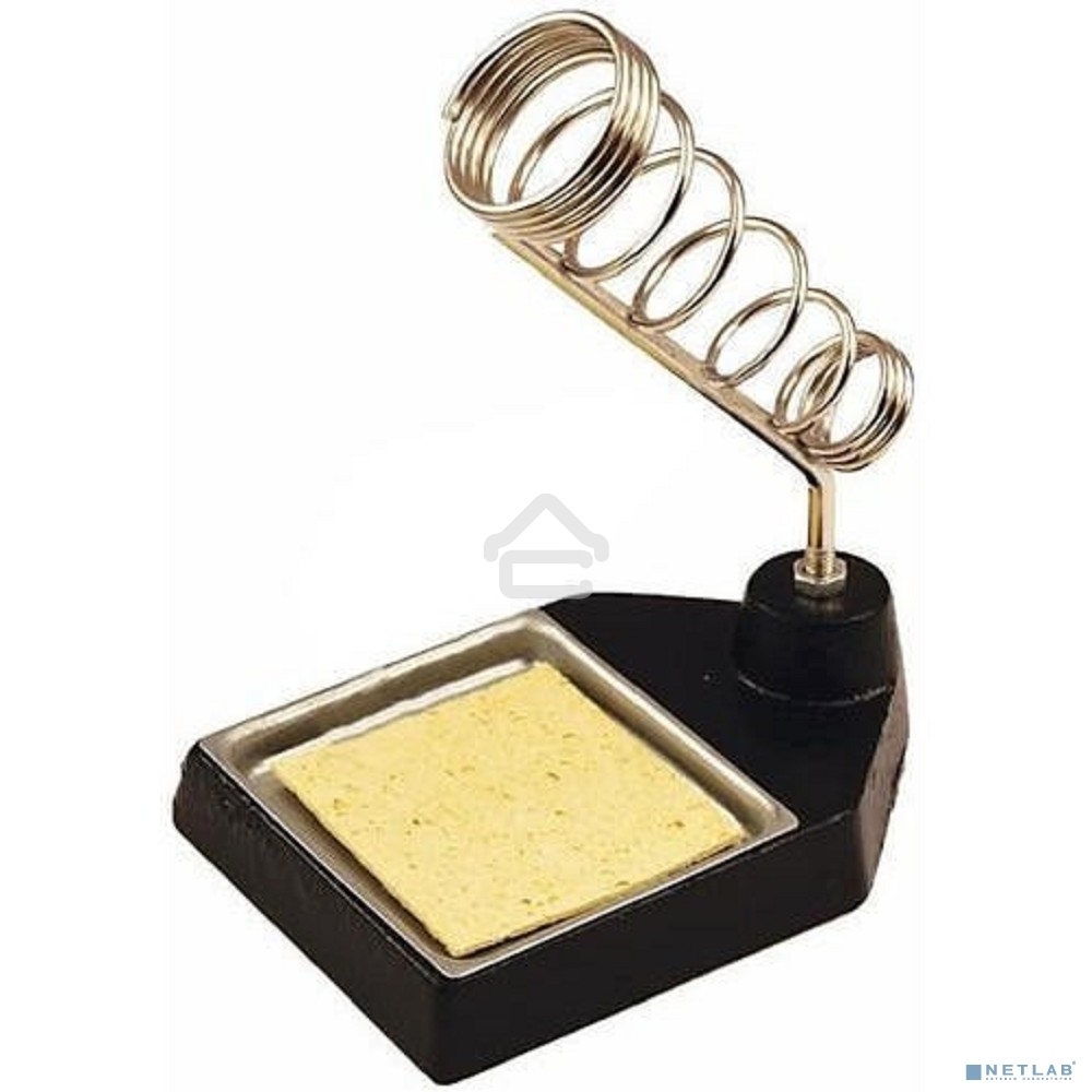 Подставка под паяльник Rexant, чугун, ниша квадратная, губка