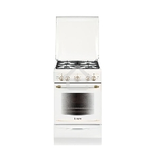 Плита газовая Gefest ПГ 5100-02 0185 белый, конфорок 4 шт, духовка 52 л, 50 см x 85 см x 58.5 см
