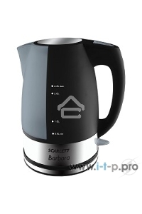 Чайник электрический Scarlett SC-1020 2.2л. 2200Вт черный (корпус: пластик)