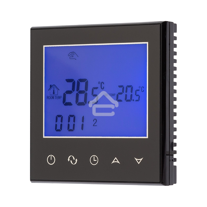 Терморегулятор с автоматическим программированием и сенсорными кнопками R100B черный Rexant