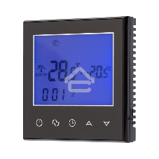 Терморегулятор с автоматическим программированием и сенсорными кнопками R100B черный Rexant