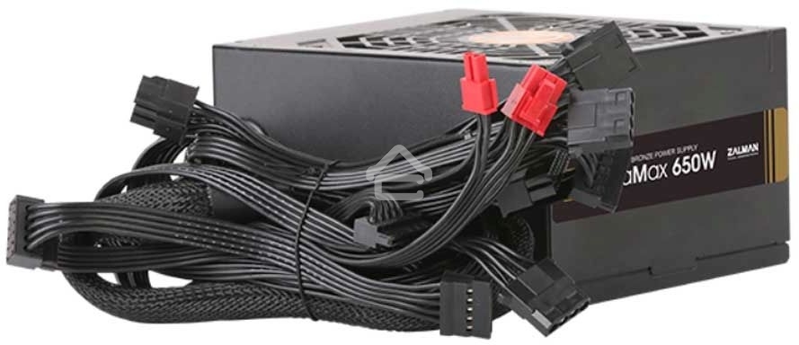 Блок питания Zalman ZM650-GVII Retail, 650Вт, 80 PLUS Bronze, 120мм, черный