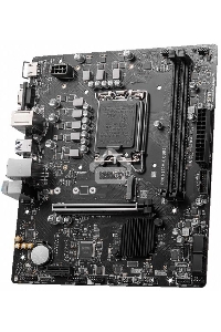 Материнская плата MSI PRO H610M-E DDR4, LGA 1700, Intel H610, 2xDDR4, 4xSATA, 1xM.2, 1xPCIe 4.0 x16, 1xPCIe 4.0 x1, 1xHDMI, 1xVGA, 1xRJ45 1Gb, 2xUSB-A 3.2 Gen 1, 4xUSB-A 2.0, 3x3.5мм, 7.1, mATX