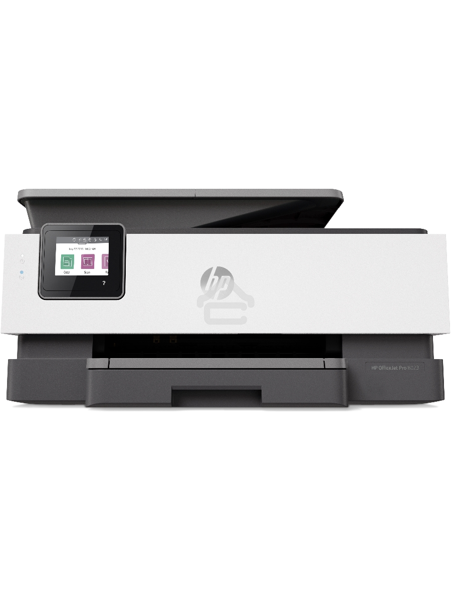 МФУ струйный HP OfficeJet 8023 (1KR64B), A4, цвтной, печ. до 20 стр/мин. (ч/б), до 10 стр/мин. (цвет), скан. до 8 стр/мин. (ч/б) 3.5 стр/мин. (цвет), 1200 x 1200 dpi, USB, RJ-45, Wi-Fi, Air Print