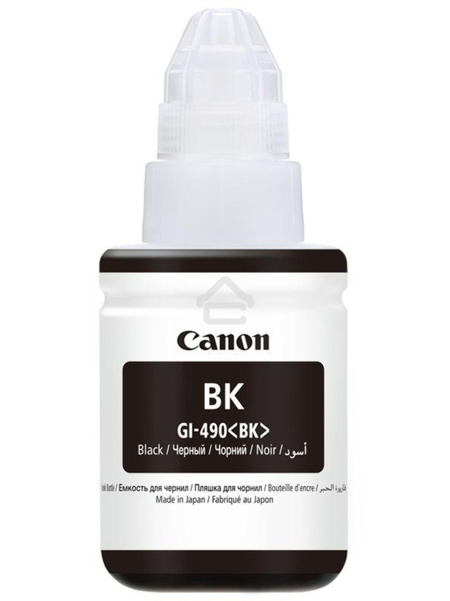 Чернила Canon GI-490BK 0663C001 черный для Canon Pixma G1400/2400/3400 (135мл)