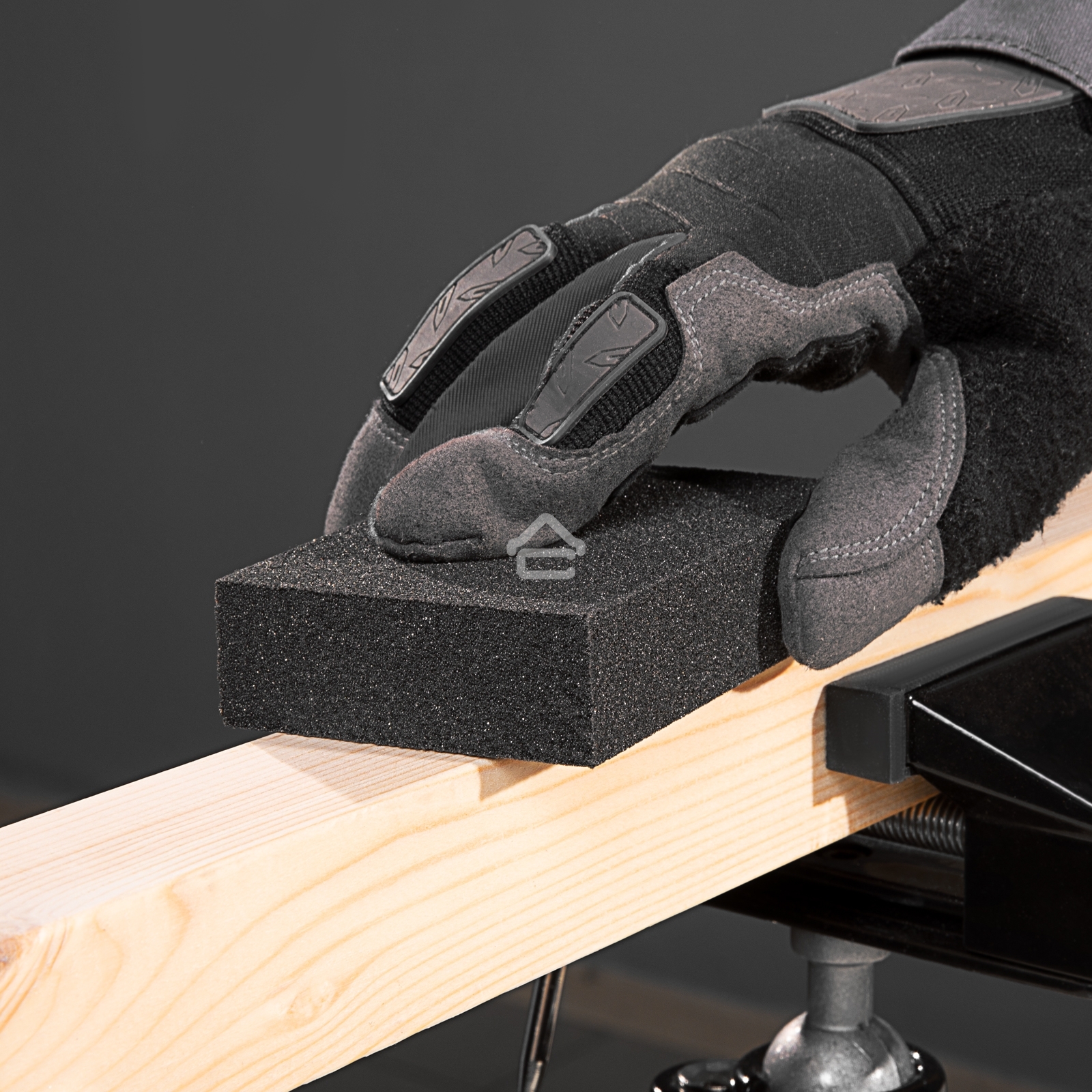 Губка для шлифования Matrix, 100 х 70 х 25 мм, мягкая, P 80