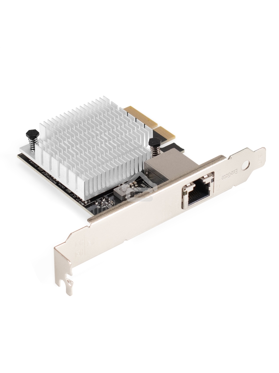 Сетевой адаптер ExeGate EXE-107S (PCI-E x4 v3.0, 1xRJ45, UTP 100Mbps/1000Mbps/2.5Gbps/10Gbps Marvell AQC107S)