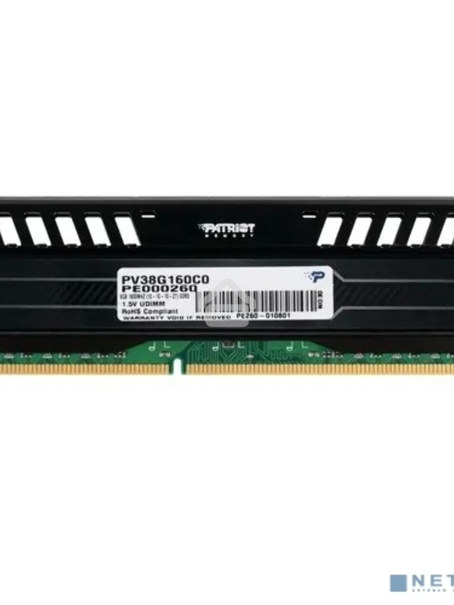 Оперативная память Patriot Viper 3, DDR3, 8GB (1x8 GB), 1600 MHz, CL10, DIMM, радиатор, черный