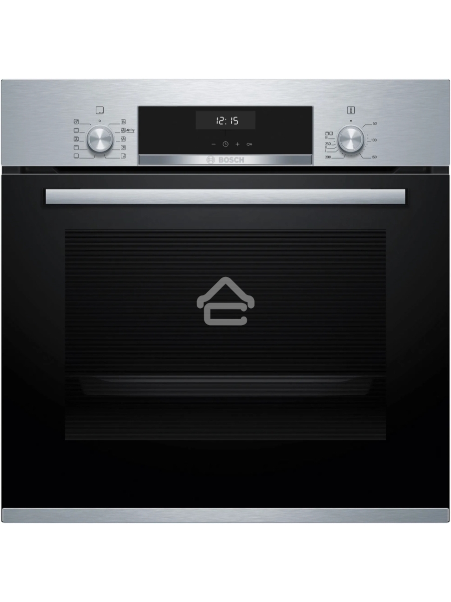 Духовой шкаф электрический Bosch HBJ558YS3Q, 60 см, 66 л, нержавеющая сталь, класс энергоэффективности А, 8 режимов, LCD-дисплей, галогенное освещение, самоочистка EcoClean