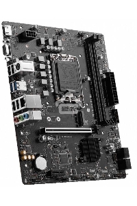 Материнская плата MSI PRO H610M-E DDR4, LGA 1700, Intel H610, 2xDDR4, 4xSATA, 1xM.2, 1xPCIe 4.0 x16, 1xPCIe 4.0 x1, 1xHDMI, 1xVGA, 1xRJ45 1Gb, 2xUSB-A 3.2 Gen 1, 4xUSB-A 2.0, 3x3.5мм, 7.1, mATX