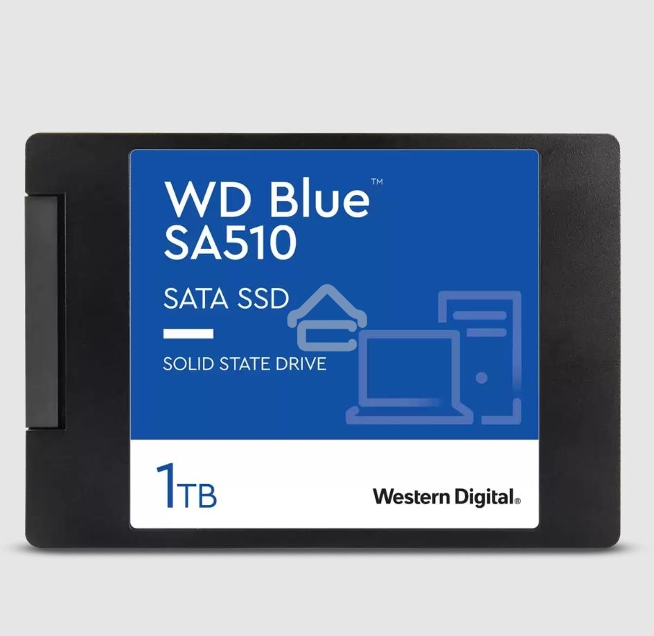 Накопитель SSD WD Blue SA510 WDS100T3B0A, 1Tb, SATA III, 2.5