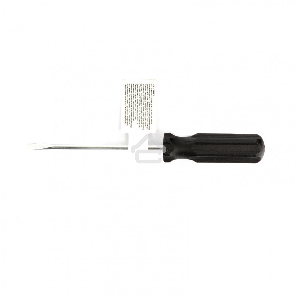Отвертка Sparta SL3х75 мм, углеродистая сталь, черная пластиковая рукоятка
