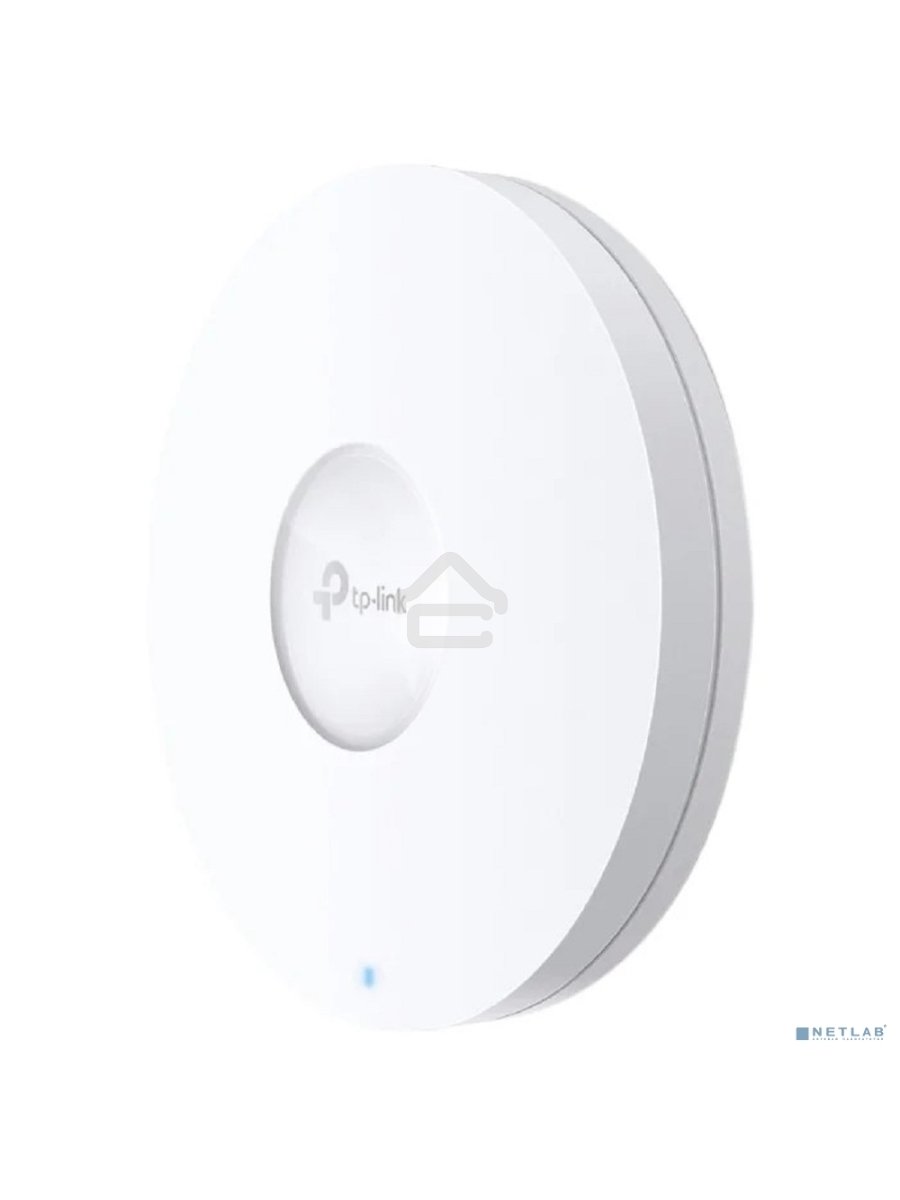 Точка доступа TP-Link 11AX dual-band ceiling access point, up to 1200 Mbit / s at 5 GHz and up to 574 Mbit / s at 2.4 GHz, 1 10/100/1000Mbps LAN port, support PoE 802.3at standard, support BSS coloring, Seamless Roaming, Mesh, Band Steering, Airtime Fairn