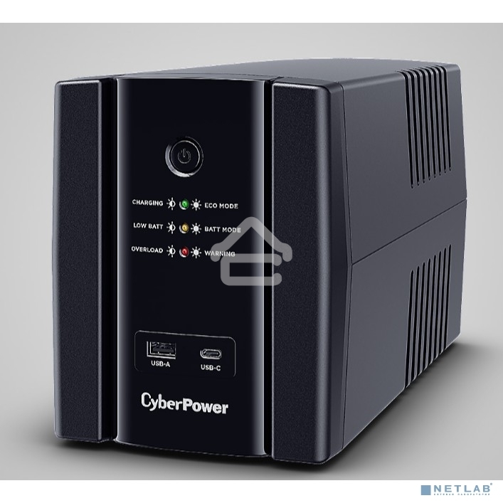 Источник бесперебойного питания CyberPower UT2200EG ИБП Line-Interactive, Tower, 2200VA/1320W USB/RJ11/45/USB charger A/C (4 EURO) NEW, 12В/9 Ач х 1