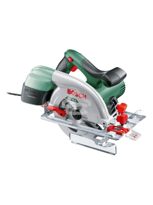 Дисковая пила Bosch PKS 55 А, 1200 Вт зеленый/черный