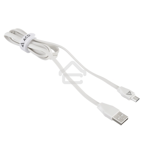 Кабель USB ACD-Life MicroUSB - USB-A TPE, 1м, белый