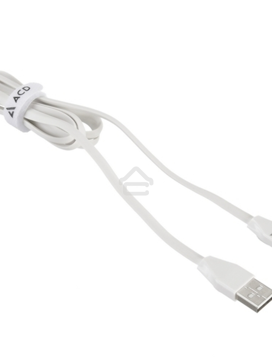 Кабель USB ACD-Life MicroUSB ~ USB-A TPE, 1м, белый (ACD-U920-M1W)