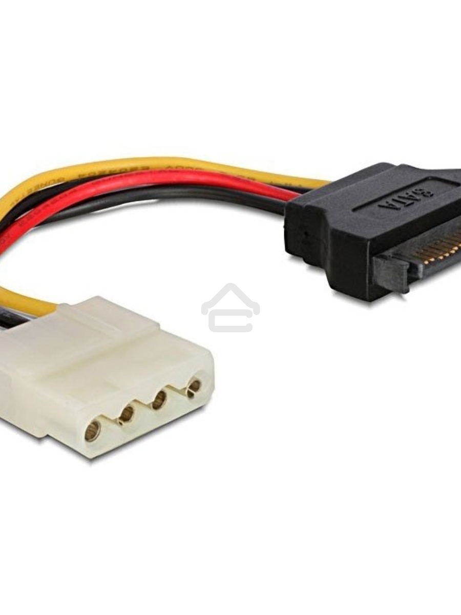 Кабель питания SATA Cablexpert CC-SATA-PS-M, 15см, sata 15pin/molex 4pin, пакет