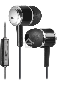Наушники Defender Pulse 427 черный  вставки