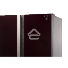 Холодильник Sharp SJ-GX98PRD темно-бордовый трехкамерный Side by Side 394/211 л морозилка снизу