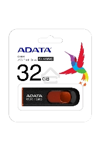 Флеш диск ADATA Flash Drive 32Gb С008 AC008-32G-RKD {USB2.0, Black-Red}