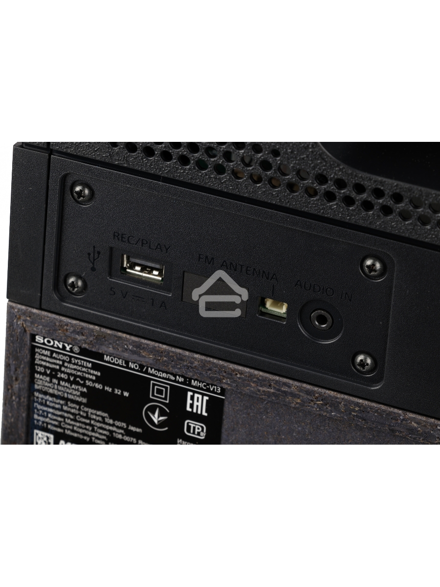 Минисистема Sony MHC-V13 черный CD CDRW FM USB BT
