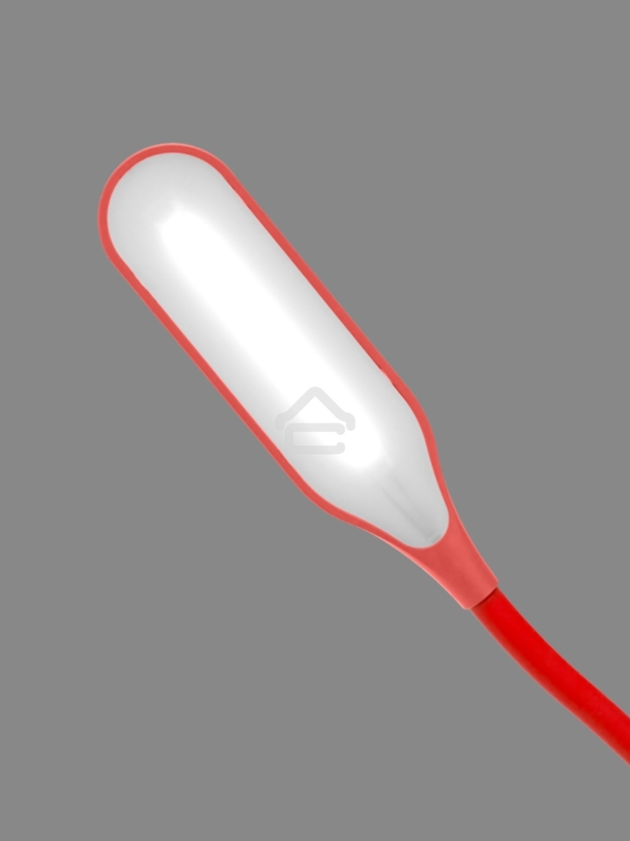 Светильник настольный Click 4Вт, LED, 4000К, диммируемый 3 ступени, заряжаемый, на прищепке, красный Rexant