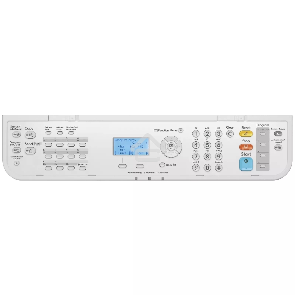 МФУ лазерное Kyocera Ecosys MA4500x (110C133NL0/110C133DZ0), A4, ч/б, печ. до 45 стр/мин., скан. до 60 стр/мин. (ч/б) 40 стр/мин (цвет.), 1200 x 1200 dpi (печать) 600 x 600 DPI (скан.), USB, RJ-45