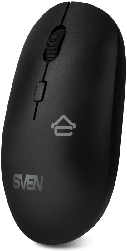 Мышь беспроводная SVEN RX-222W черный, 1800 dpi, радиоканал, Bluetooth, USB, кнопки - 4