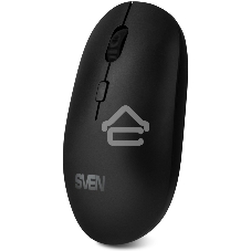 Мышь беспроводная SVEN RX-222W черный, 1800 dpi, радиоканал, Bluetooth, USB, кнопки - 4