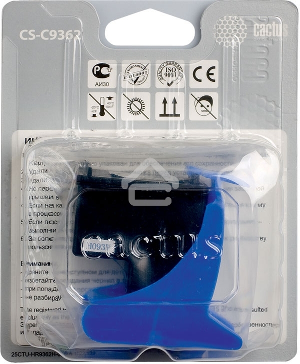 Картридж струйный Cactus CS-C9362 №132 черный (7 мл) для HP DJ 5443/D4163/DJ 6215/PS 2573/C3183/D5163/PSC 1513