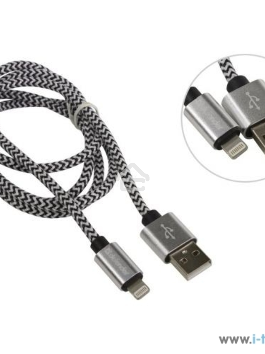 Кабель Defender LIGHTNING TO USB2 1M WHITE ACH01-03T 87809