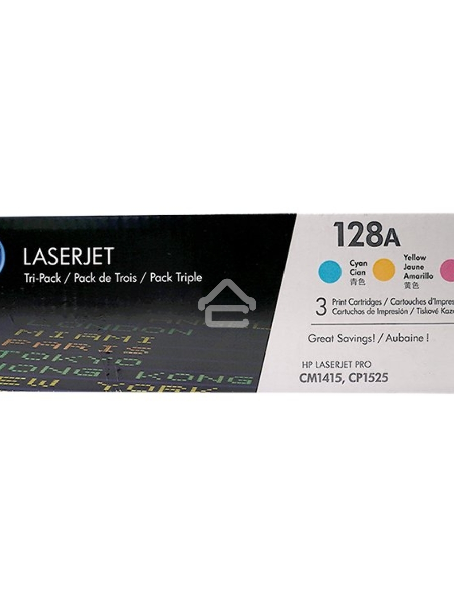 Картридж лазерный комплект HP CF371AM голубой/пурпурный/желтый для LaserJet PRO CP1525N/CP1525NW (3 х 1300)