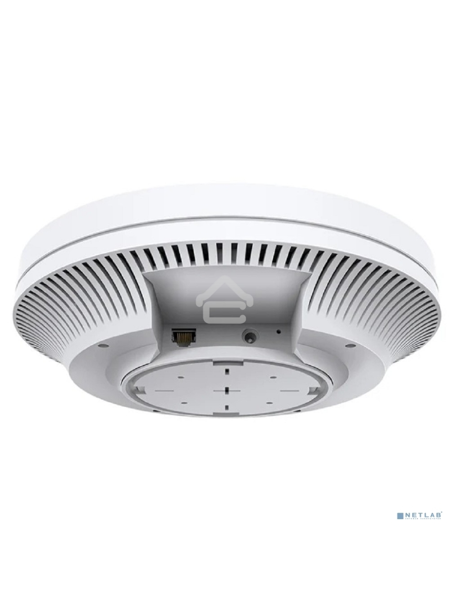 Точка доступа TP-Link 11AX dual-band ceiling access point, up to 1200 Mbit / s at 5 GHz and up to 574 Mbit / s at 2.4 GHz, 1 10/100/1000Mbps LAN port, support PoE 802.3at standard, support BSS coloring, Seamless Roaming, Mesh, Band Steering, Airtime Fairn