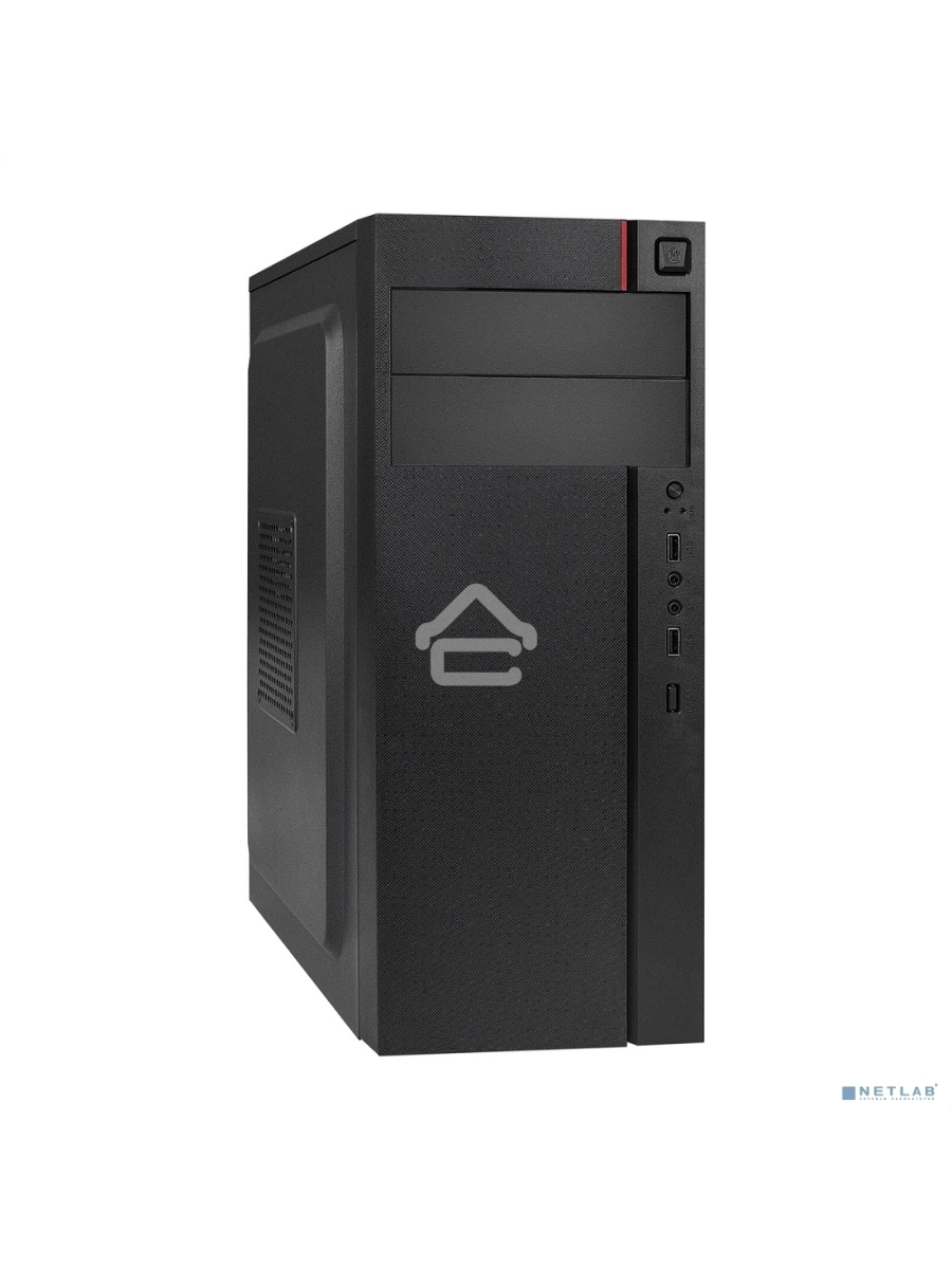 Компьютерный корпус Miditower ExeGate AA-440-AA350 (ATX, AA350 8 см, 2*USB, аудио)