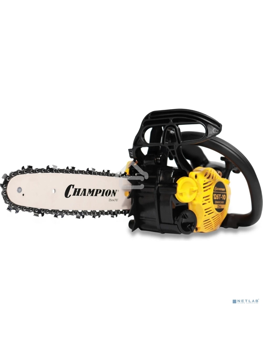Бензопила CHAMPION 126T-10 { 1,15кВт 25см? 2,4кг }